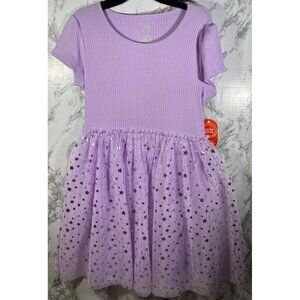 Wonder Nation Girls lavender touch tutu dress Size XL (14-16) Short Sleeve